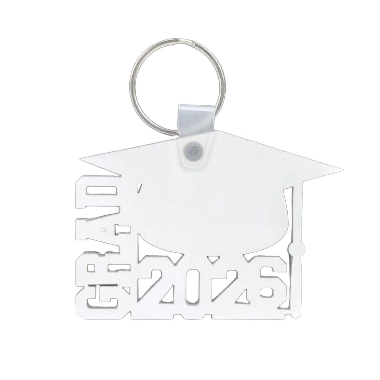 Sublimation 2026 Keychain Blanks Wholesale Graduation MDF Keychain