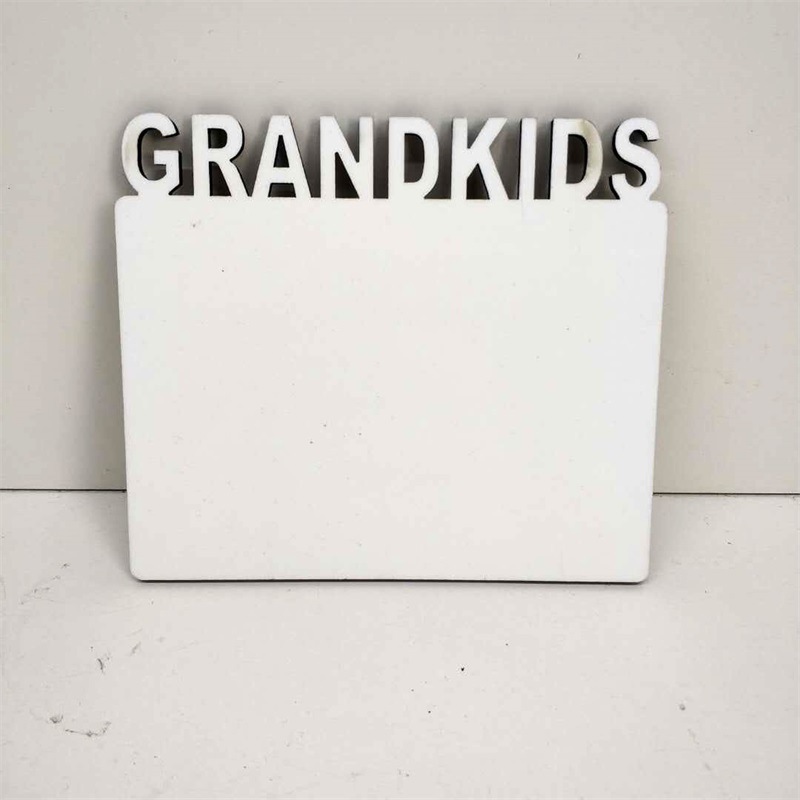 Sublimation MDF GRANDKIDS Photo Frame Blanks Wholesale Graduation Photo Frame