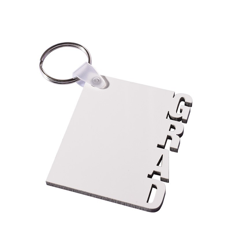 Sublimation MDF Grad Keychain Blanks Wholesale Keychain For Graduation