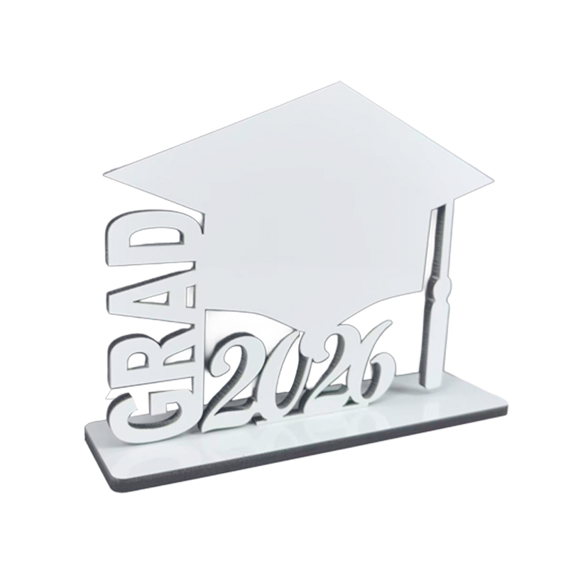 Sublimation MDF GRAD 2026 Photo Frame Blanks 6.9 x 6.5 INCHES Photo Panel For Graduation