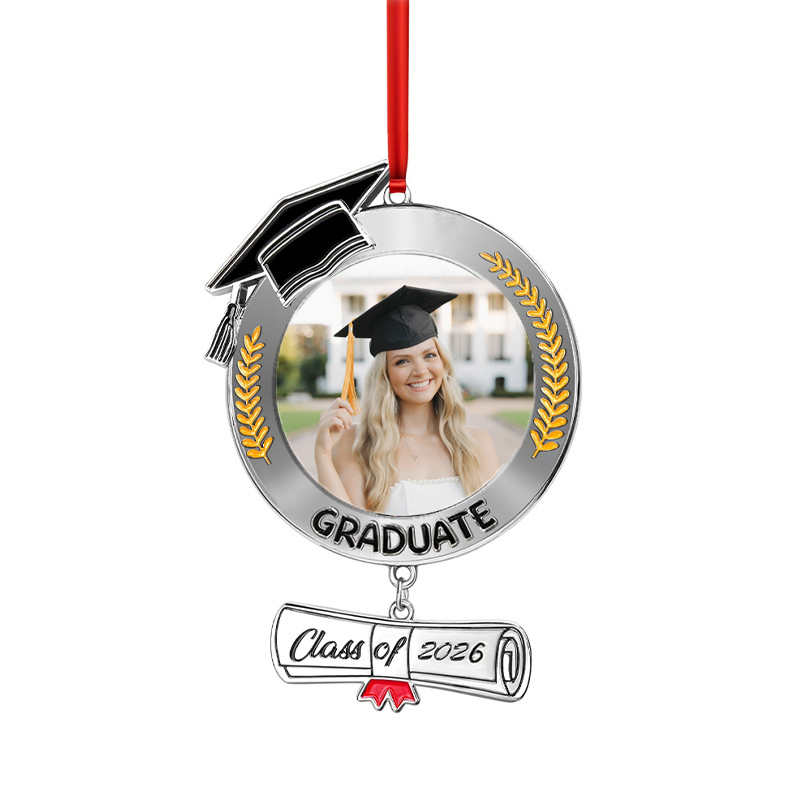 Sublimation Class Of 2026 Ornament Blanks Wholesale Graduation Pendant