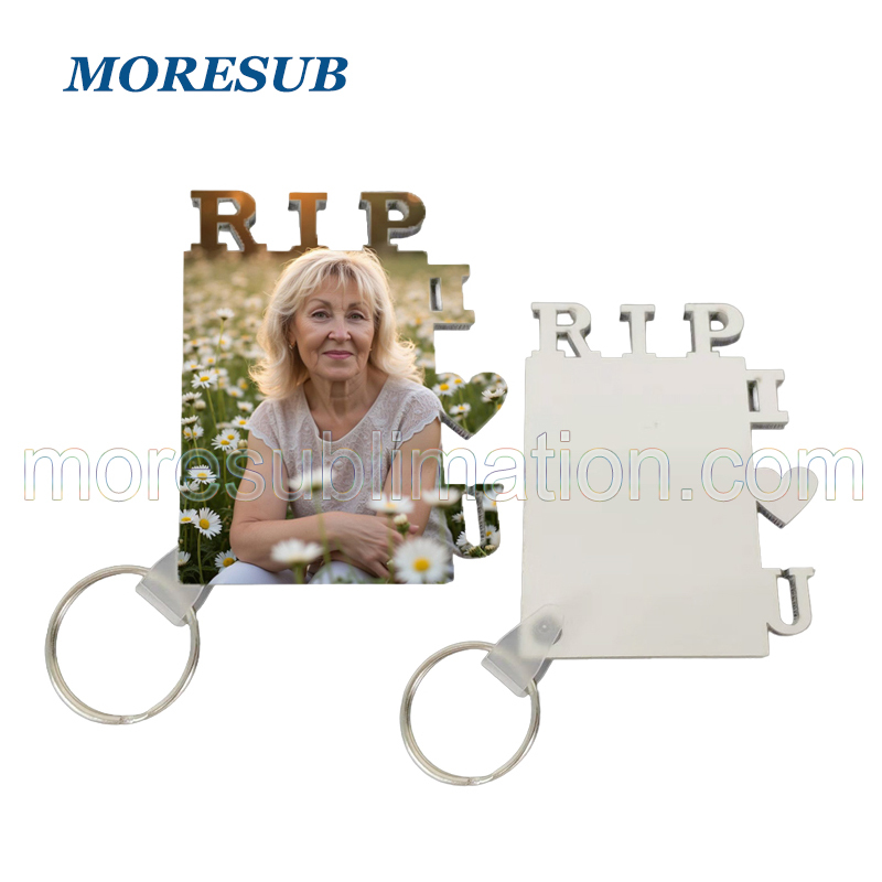 Sublimation MDF RIP Key Ring Blanks Wholesale Wood Keychain