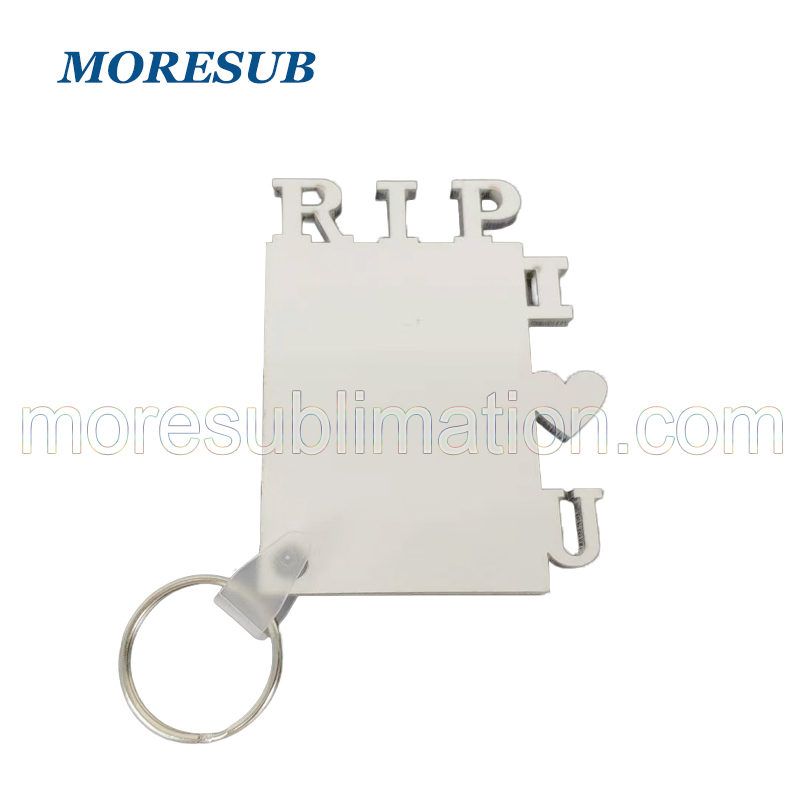 Sublimation MDF RIP Key Ring Blanks Wholesale Wood Keychain