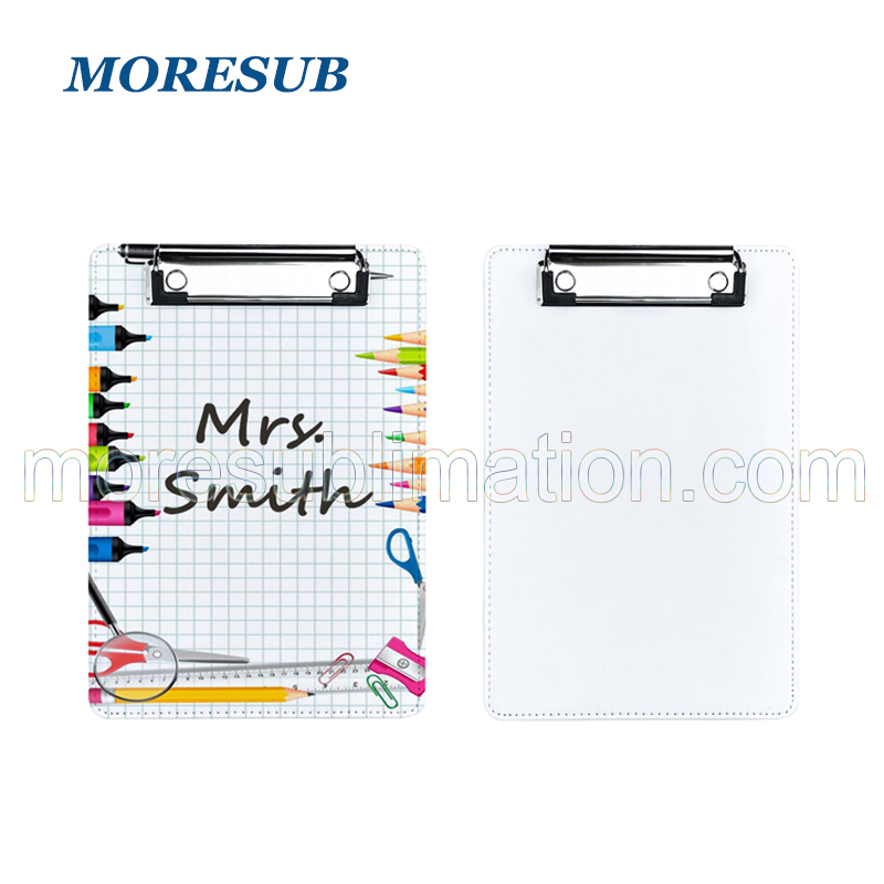 Sublimation A5 A4 Clipboard Blanks Wholesale Pu Leather Clipboard