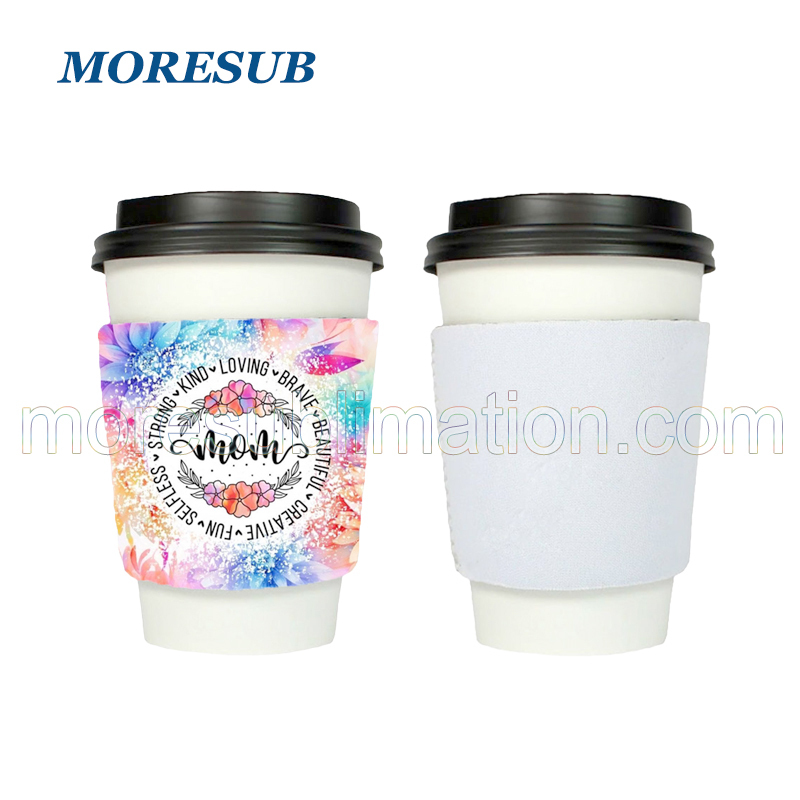 Sublimation Coffee Cup Holder Blanks Wholesale Neoprene Iced Coffee Cold Cup Sleeve
