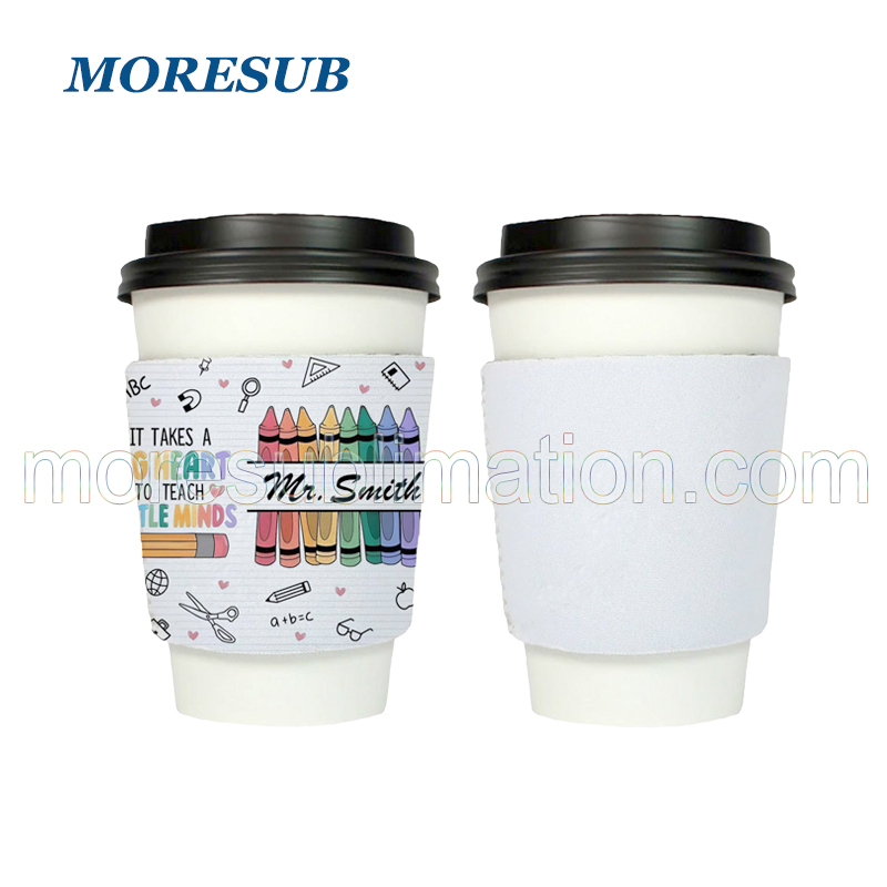 Sublimation Coffee Cup Holder Blanks Wholesale Neoprene Iced Coffee Cold Cup Sleeve