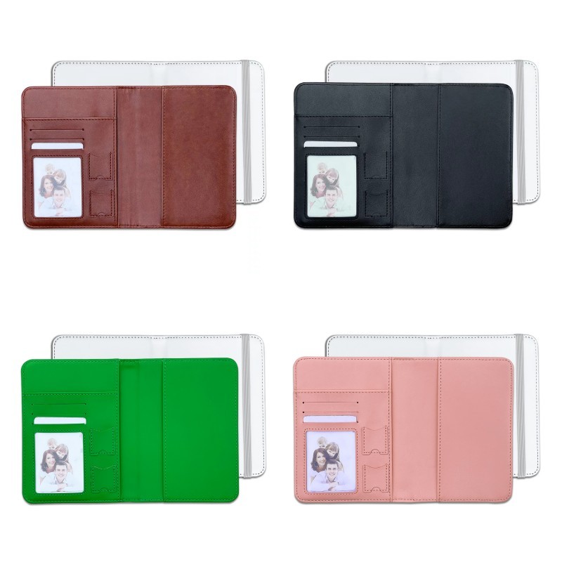Sublimation PU Leather Passport Holder Blanks Wholesale Passport Cover