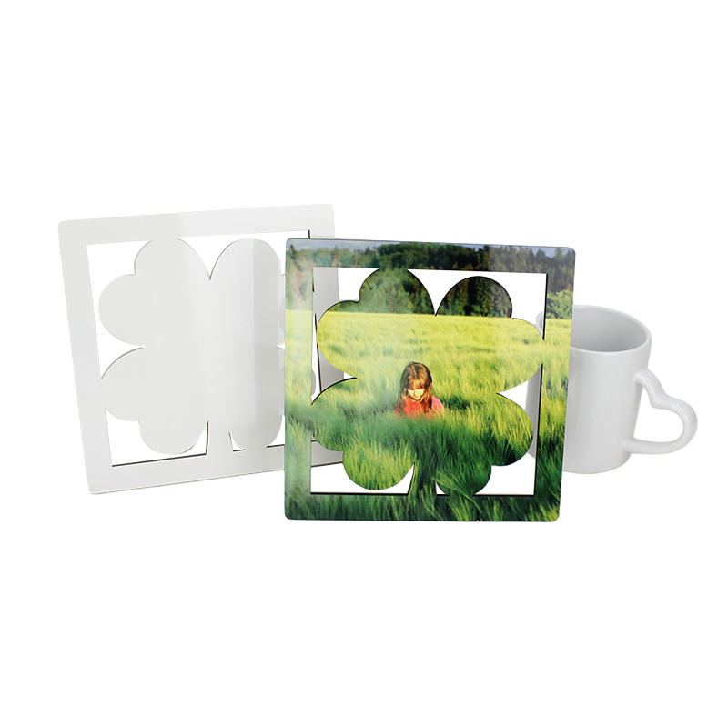 Sublimation Four Leaf Photo Frame Blanks Wholesale Wood Photo Frame