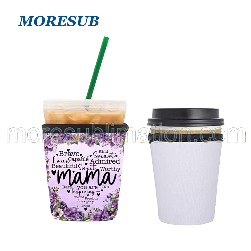 Sublimation Coffee Cup Cover Blanks Wholesale Neoprene Insulator Drink Sleeves