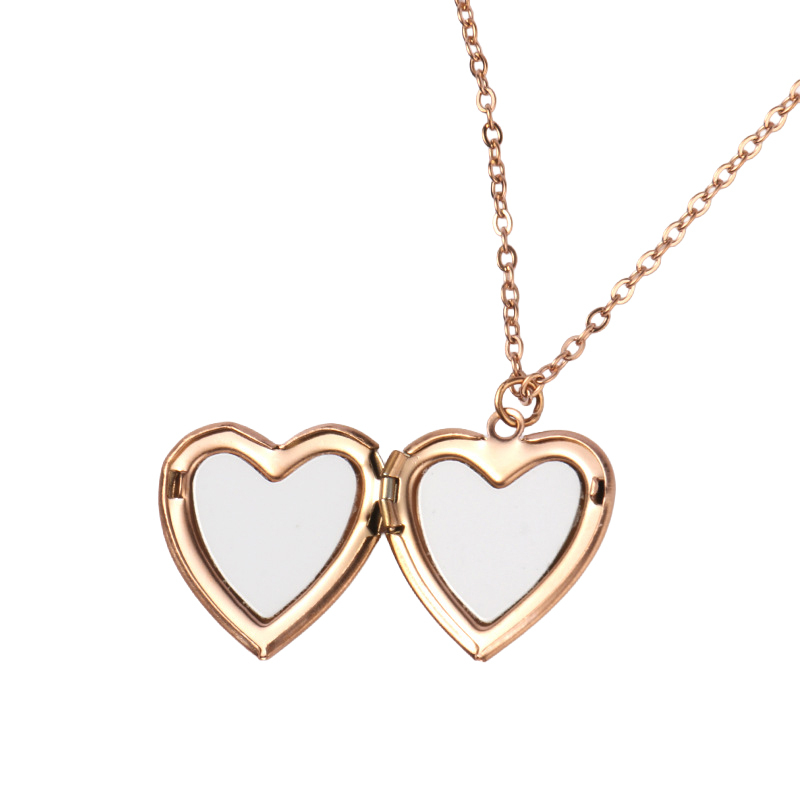 Sublimation Necklace Blanks Wholesale Heart & Round Shape Necklace