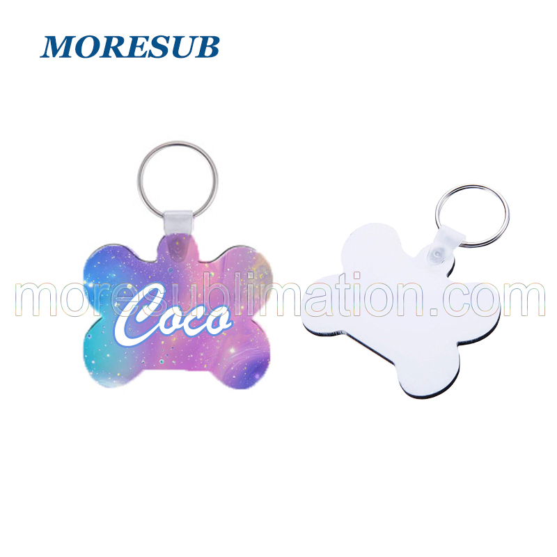 Sublimation MDF Bone Key Ring Blanks Wholesale Wood Keychain