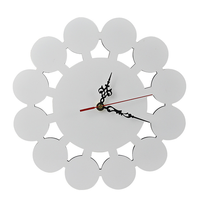 Sublimation 12inch MDF Round Clock Blanks Wholesale Wood Wall Clock