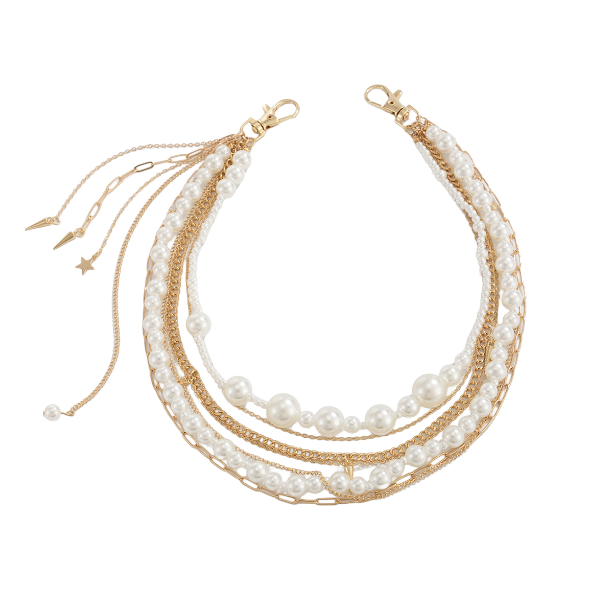 Pearl Chain Stacked Trouser Chain Wallet Chain Bag Chain