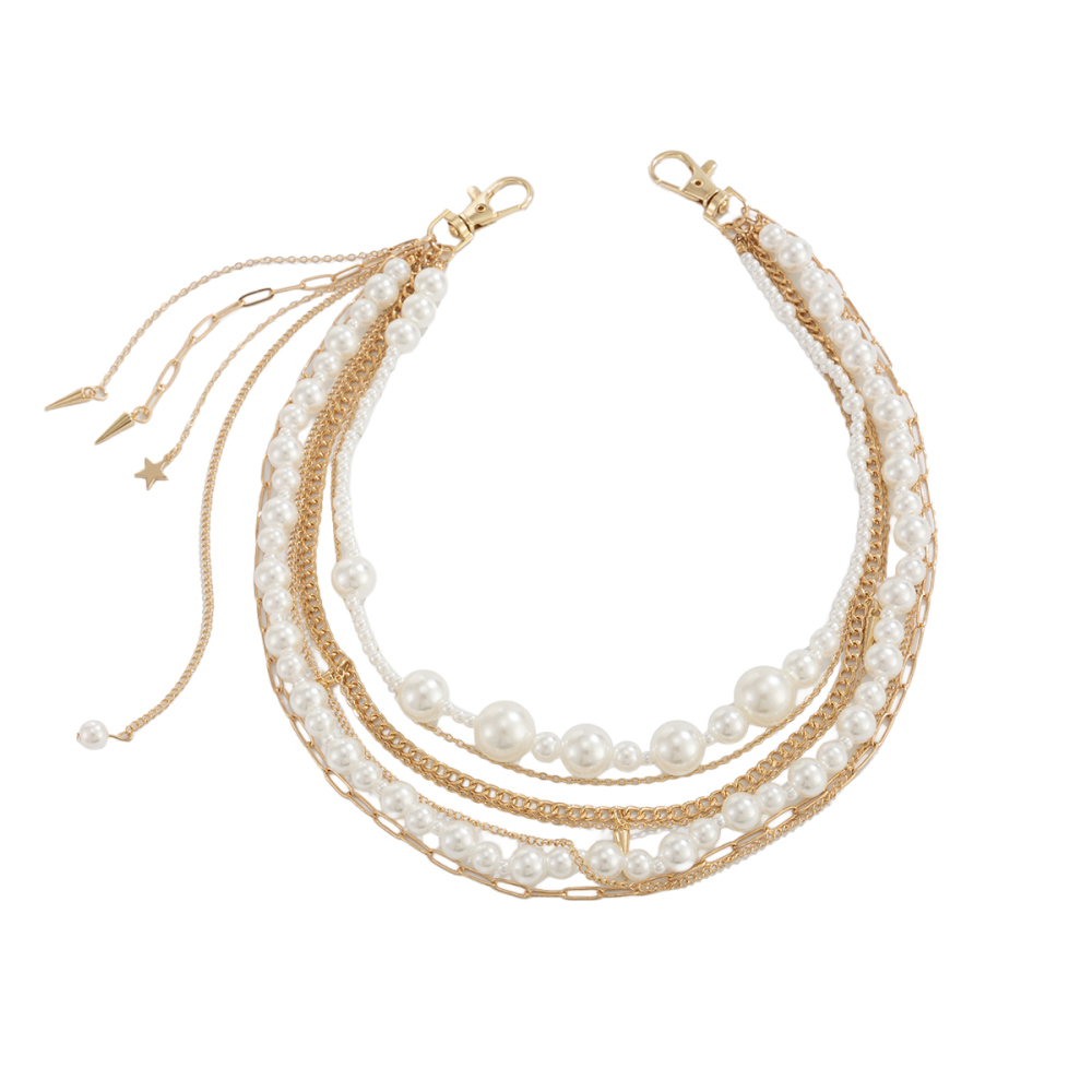 Pearl Chain Stacked Trouser Chain Wallet Chain Bag Chain