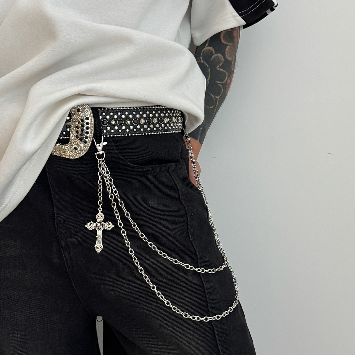 Cross Pendant Trouser Chain Pants Chain Bag Chain