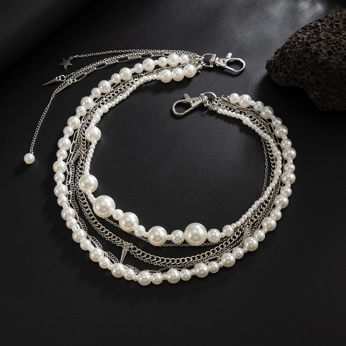 Pearl Chain Stacked Trouser Chain Wallet Chain Bag Chain
