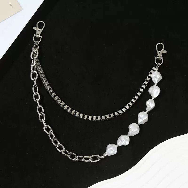 Metal Chain Pearl Trouser Chain Bag Chain