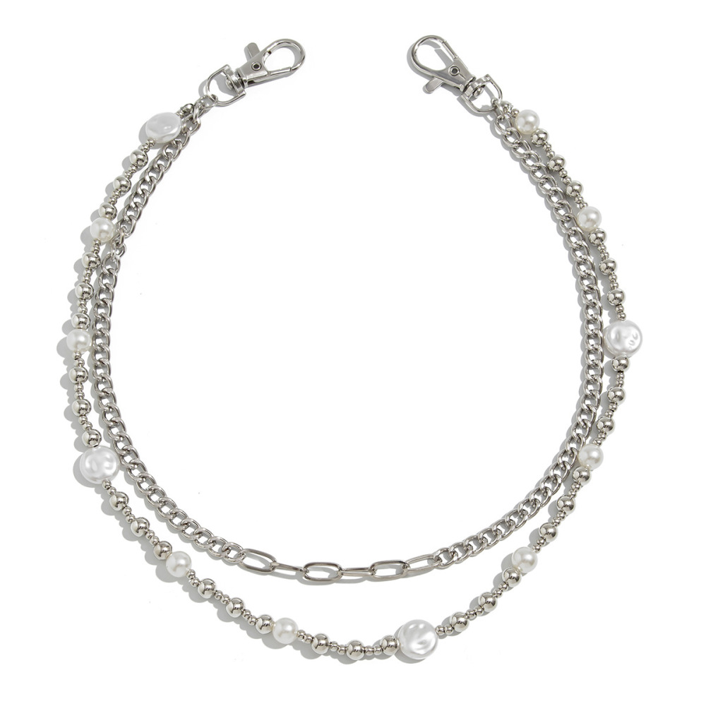 Bag Chain Pearl-trimmed Trouser Chain