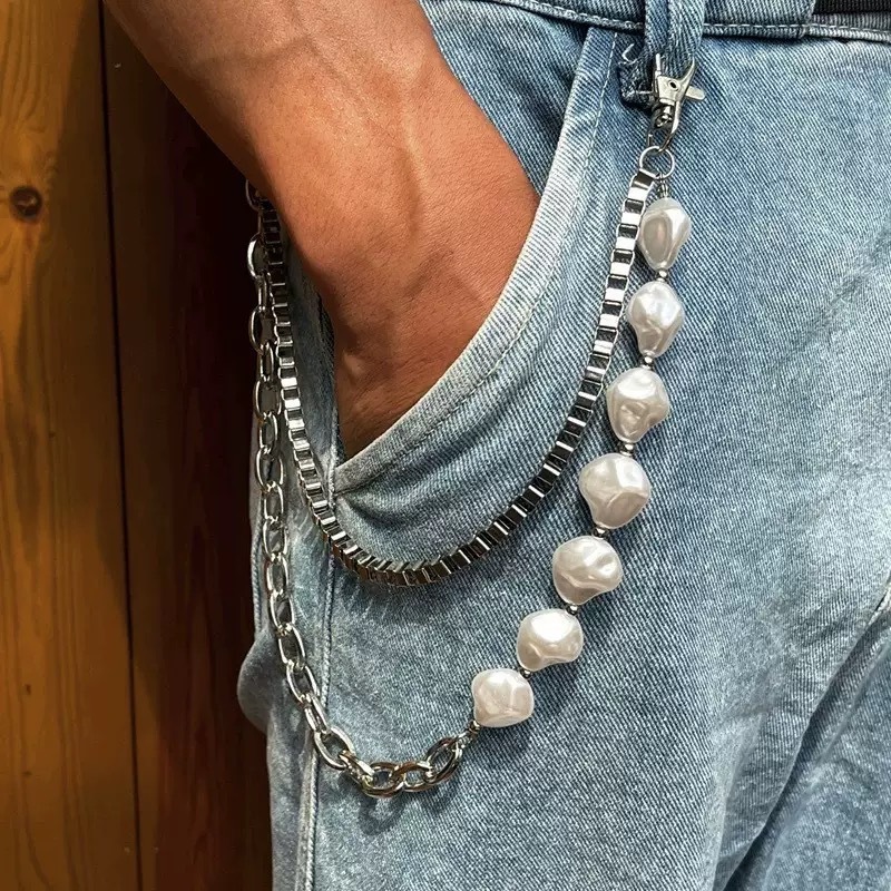 Metal Chain Pearl Trouser Chain Bag Chain