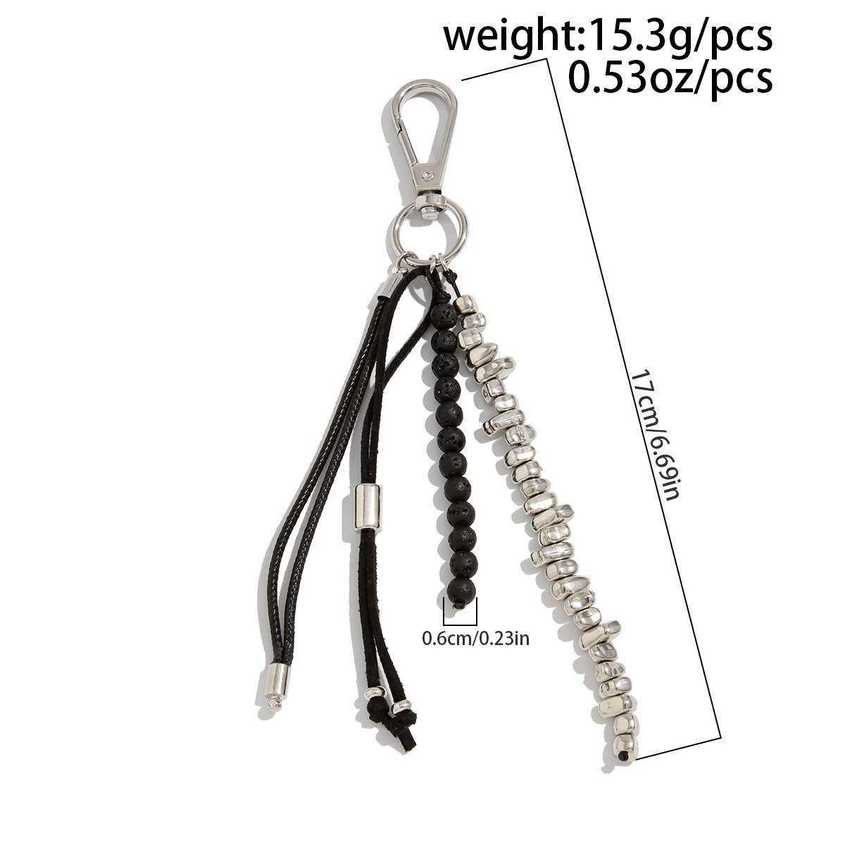 Volcanic Stone Tassel Bag Trouser Pendant