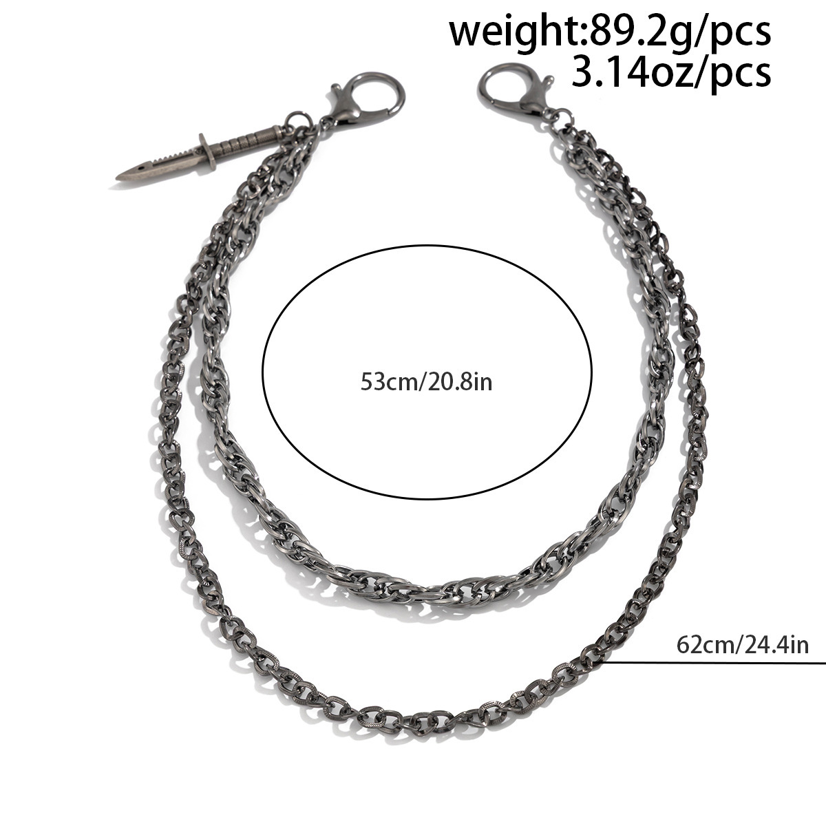 Dagger Accessory Trouser Chain Bag Chain Pants Chain