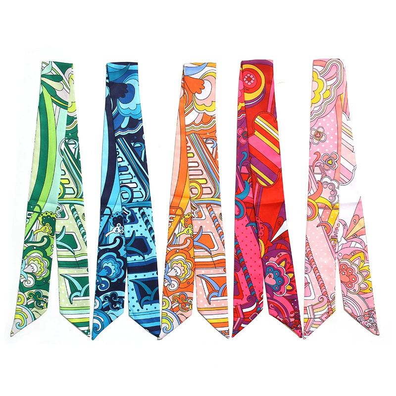 Rainbow Scarf Bag Handle Scarf Neck Scarf Bag Scarves