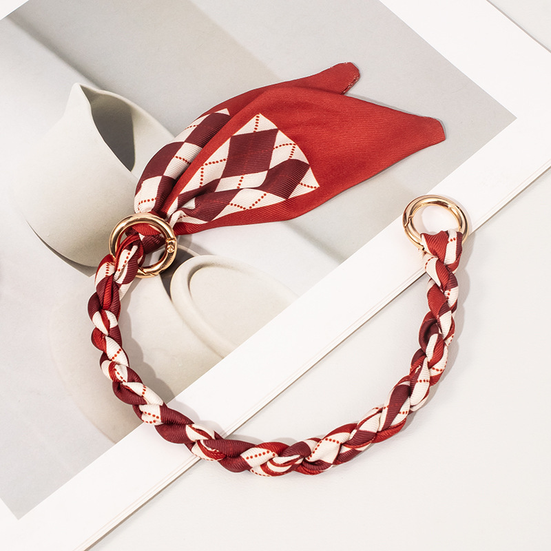 Silk Scarf Bag Chain