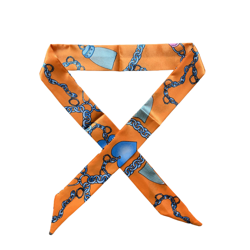 Bag Scarves Small Ribbon Decoration Ladies Scarf