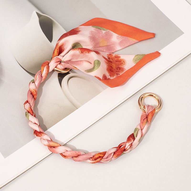 Silk Scarf Bag Chain