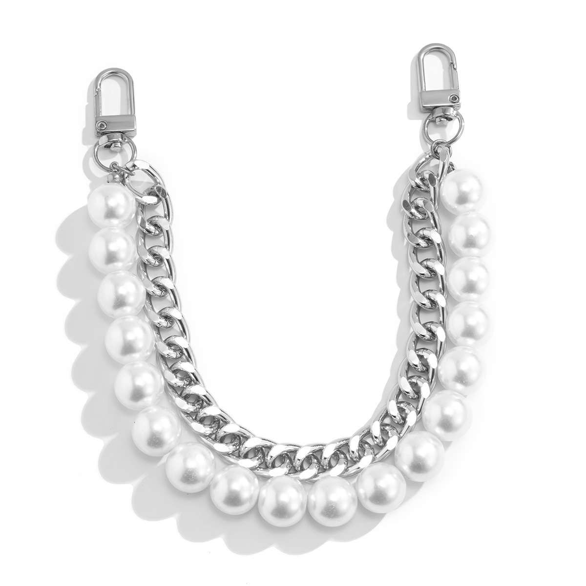 Simple Pearl Alloy Bag Chain