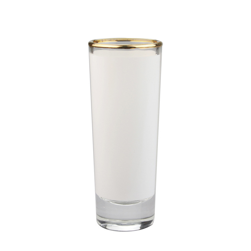 Sublimation 3OZ Gold-rimmed Glass Wine Glasses
