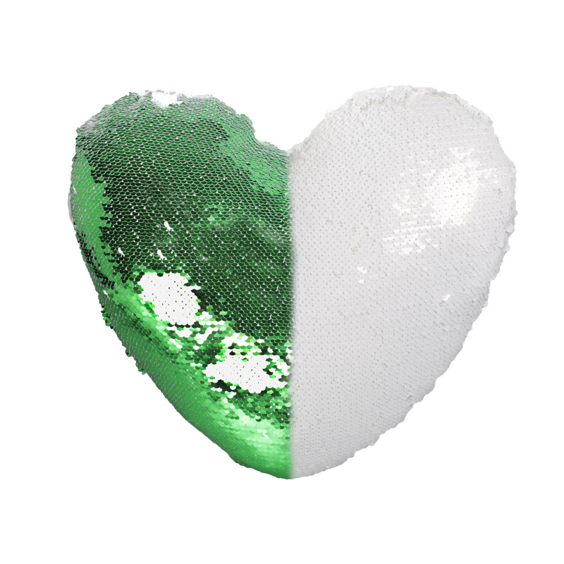 Sublimation Heart Flip Sequin Pillow Case Wholesale Pillow Cover