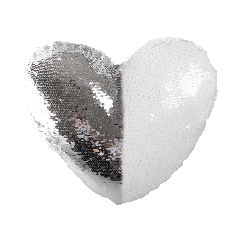Sublimation Heart Flip Sequin Pillow Case Wholesale Pillow Cover
