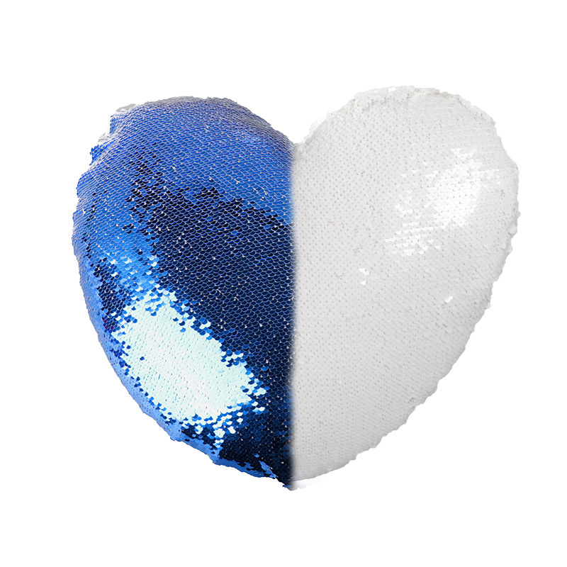 Sublimation Heart Flip Sequin Pillow Case Wholesale Pillow Cover