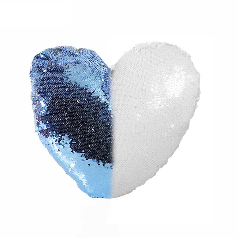 Sublimation Heart Flip Sequin Pillow Case Wholesale Pillow Cover