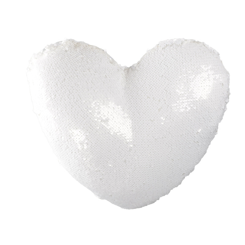 Sublimation Heart Flip Sequin Pillow Case Wholesale Pillow Cover