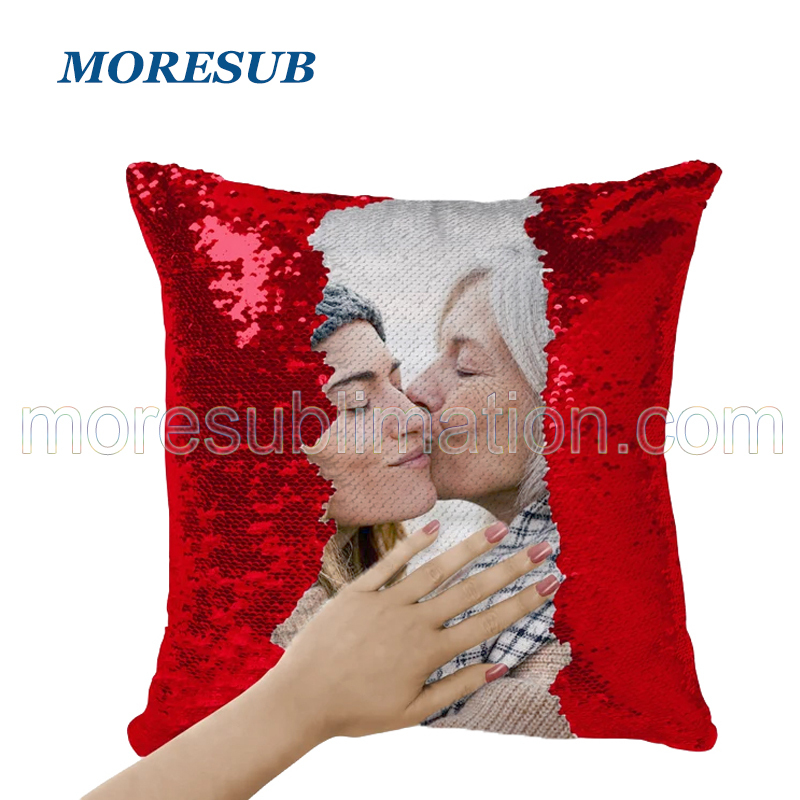 Sublimation Flip Sequin Pillow Cover Blanks Wholesale 16 INCHES Pillow Case