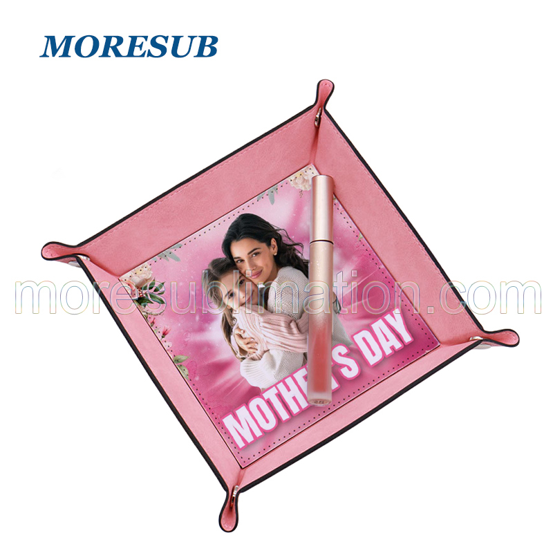 Sublimation Storage Tray Blanks Pu Leather Jewelry Tray