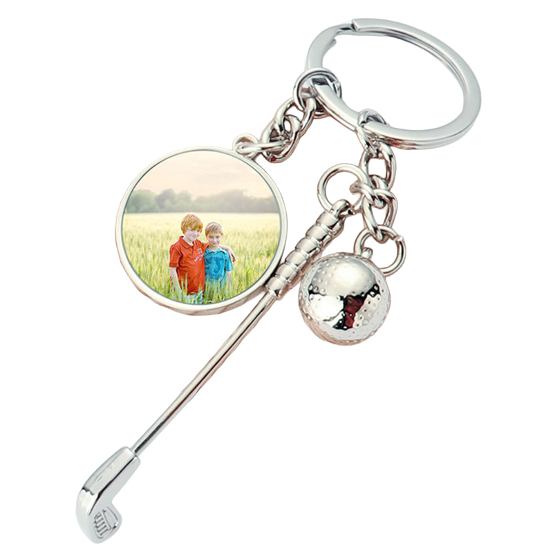 Sublimation Golf Keychain Blanks Wholesale Metal Keychain