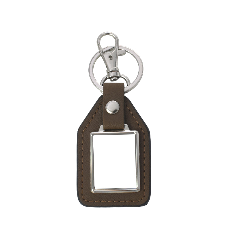 Sublimation Keychain Blank Wholesale Laser PU Leather Keychain