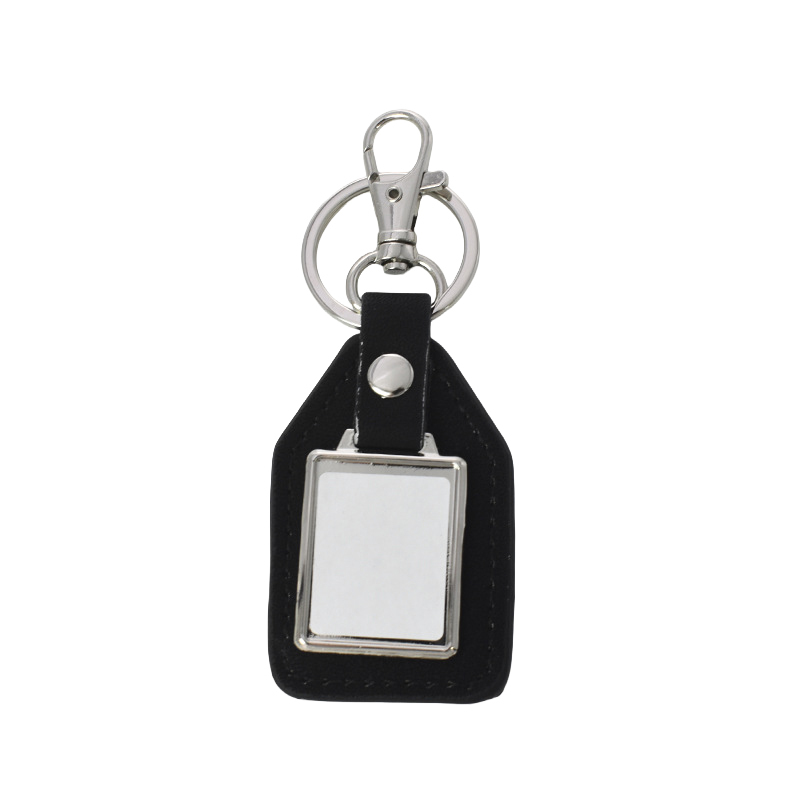 Sublimation Keychain Blank Wholesale Laser PU Leather Keychain