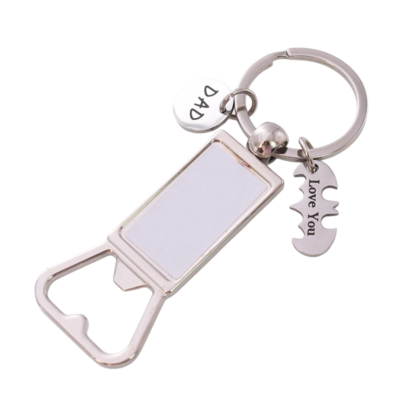 Sublimation Opener Keychain Blanks Wholesale Metal Keychain For Father