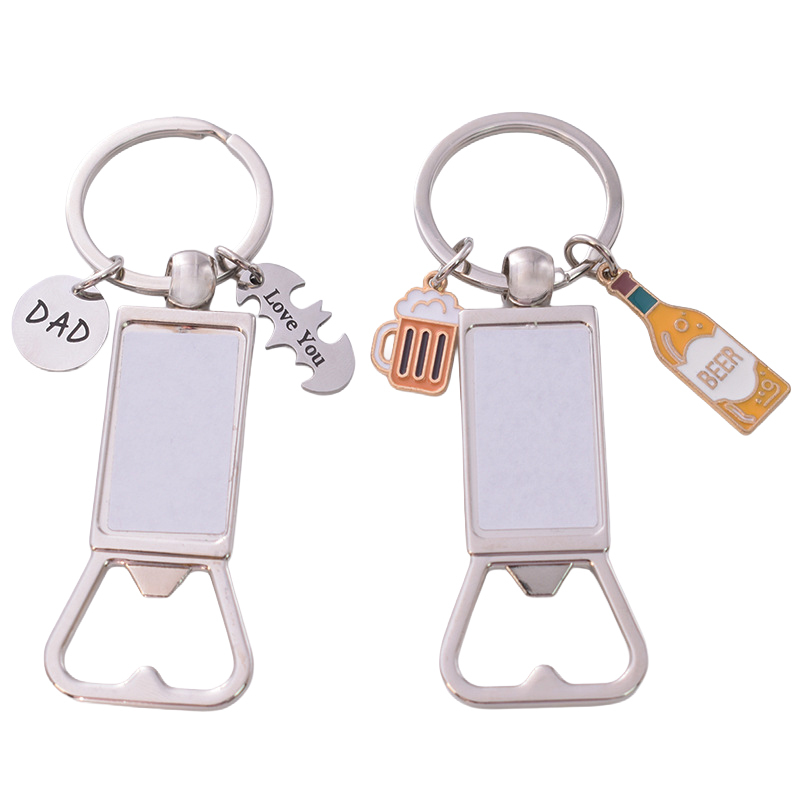 Sublimation Opener Keychain Blanks Wholesale Metal Keychain For Father