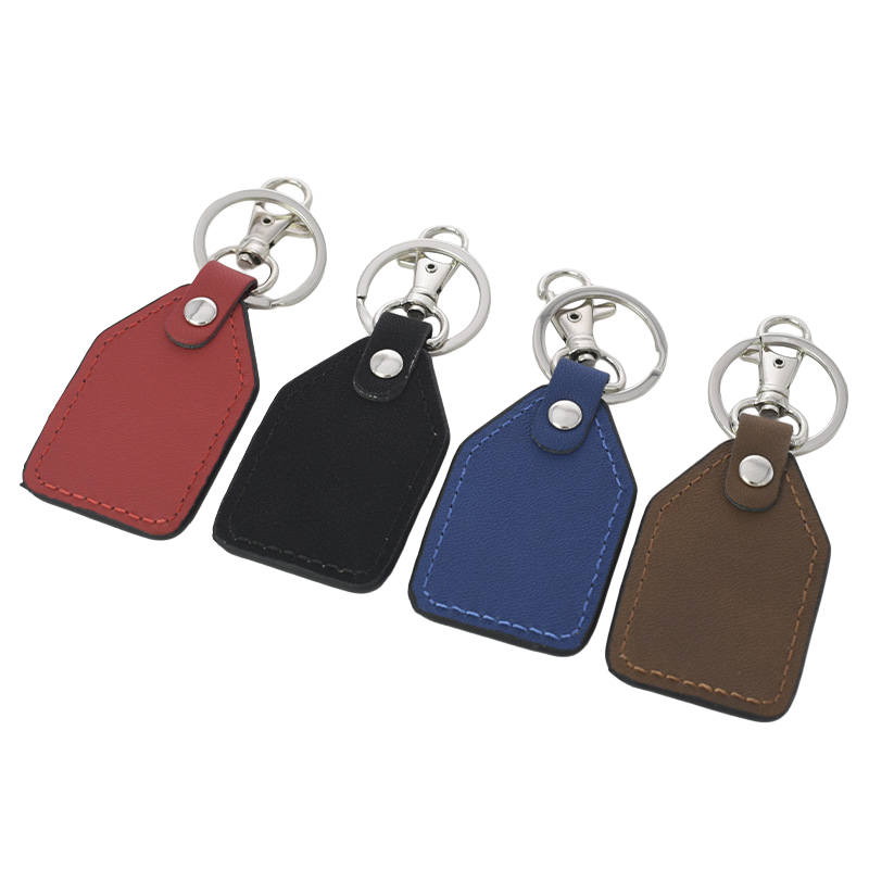 Sublimation Keychain Blank Wholesale Laser PU Leather Keychain