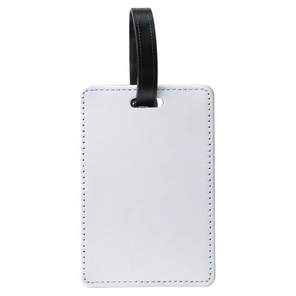 PUL06-Sublimation PU Leather Double Sided Luggage Tag