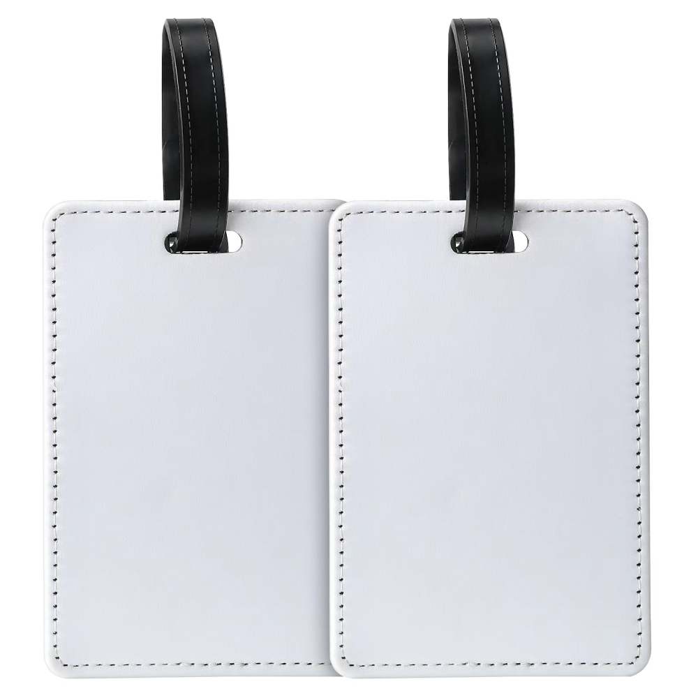 PUL06-Sublimation PU Leather Double Sided Luggage Tag