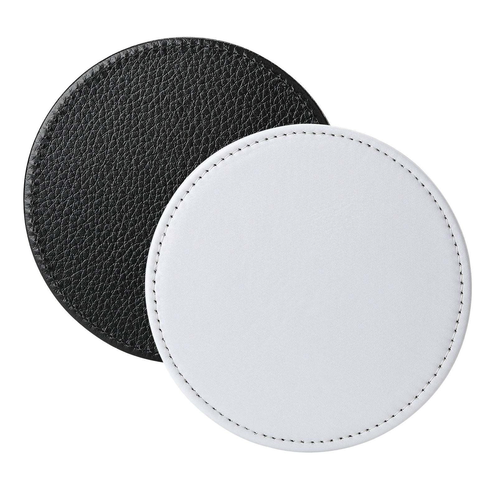 PUT01-Sublimation PU Leather Mug Coaster