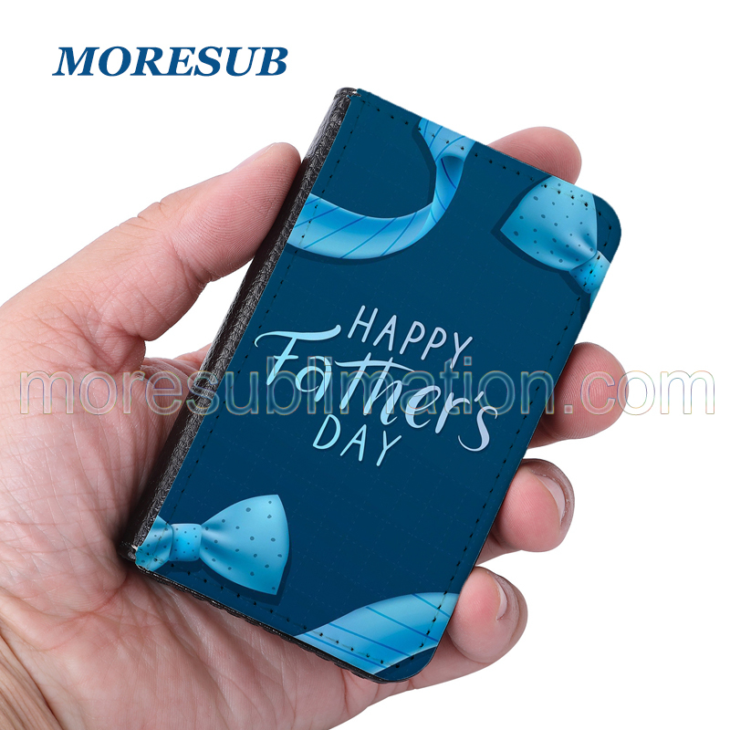 Sublimation PU Leather Business Card Case Blanks Wholesale Card Holder