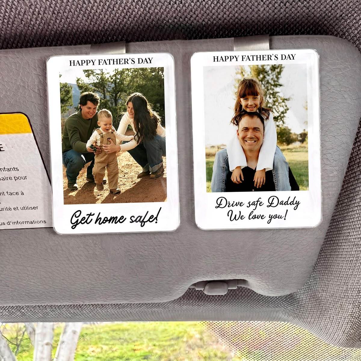Sublimation Rectangle Car Visor Clip Blanks Wholesale Acrylic Car Decoration