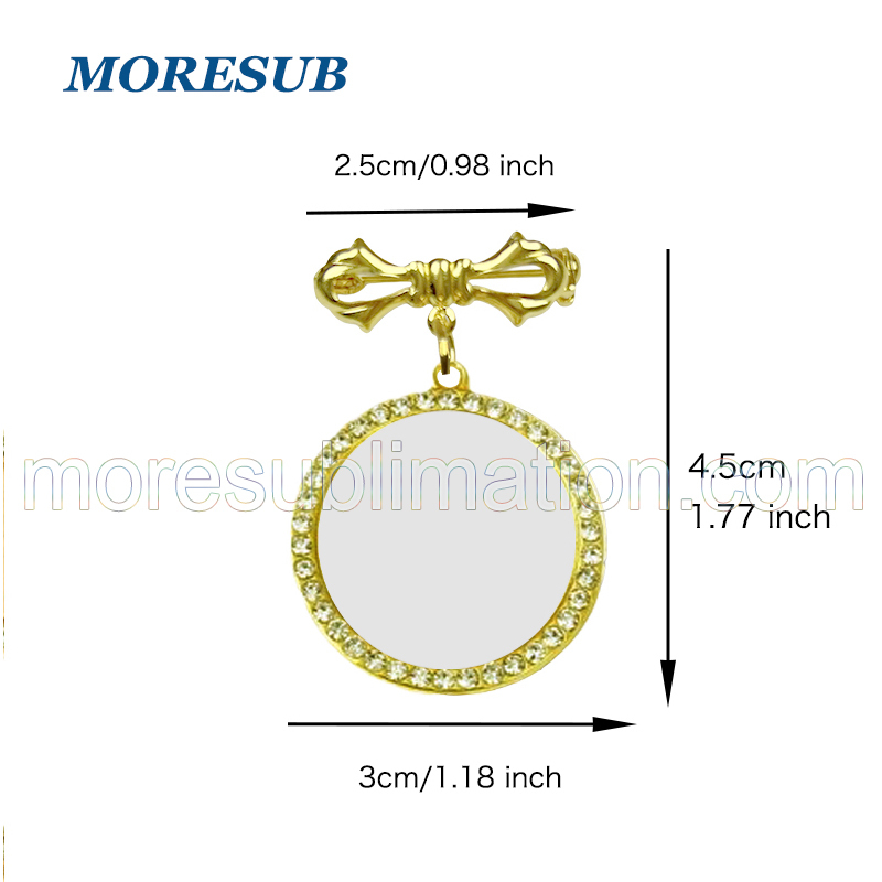 Sublimation Wedding Brooch Blanks Wholesale Graduation Photo Pin